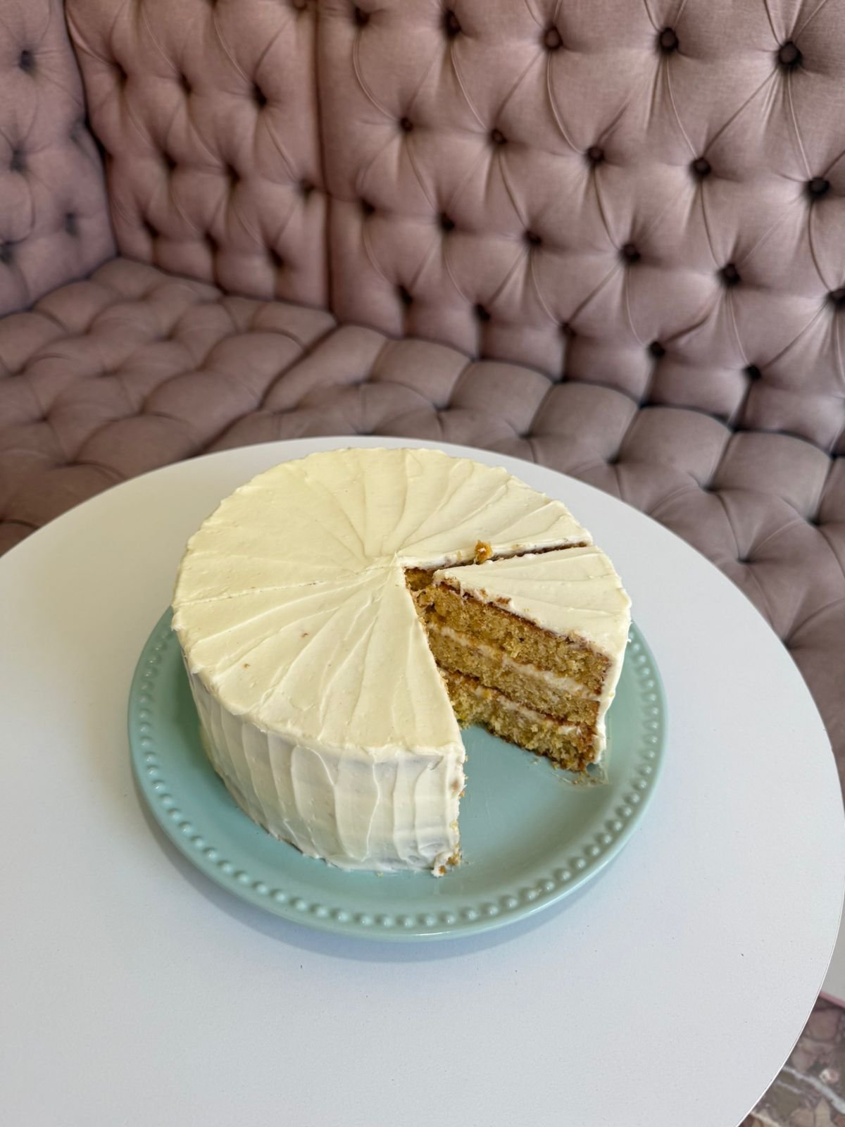 Rebanada de pastel de elote